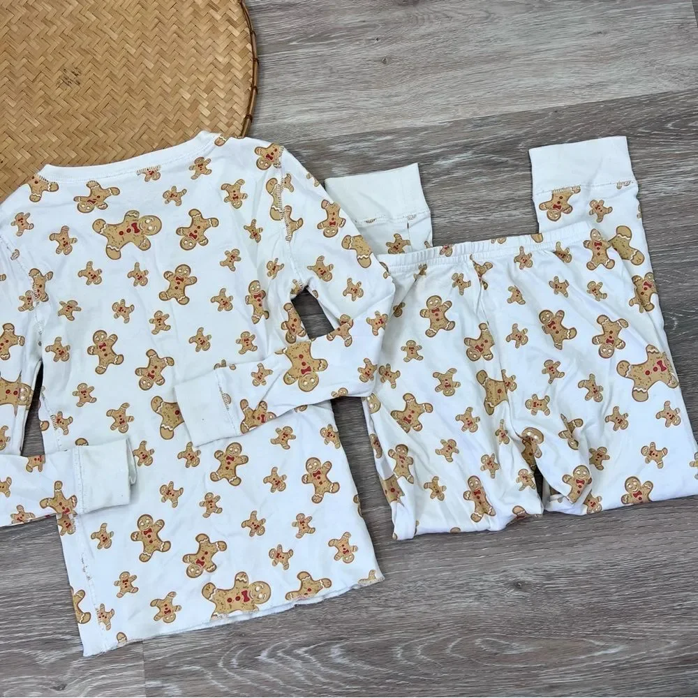 Petidoux Christmas holiday‎ gingerbread pajamas children’s size 7